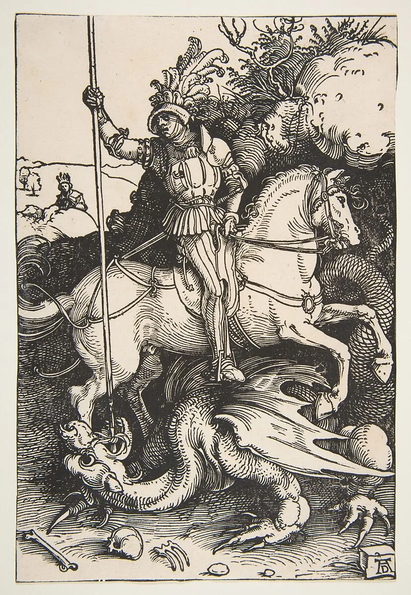 Saint George Slaying the Dragon — Albrecht Dürer