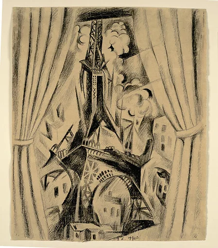 The Eiffel Tower and Curtain