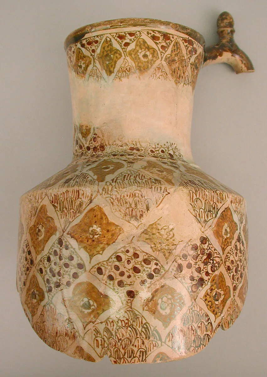 Fragmentary Ewer with Polychrome Luster Decoration — Unknown