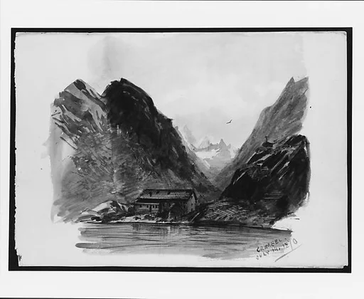 Grimsel Pass (from "Splendid Mountain Watercolours" Sketchbook)
