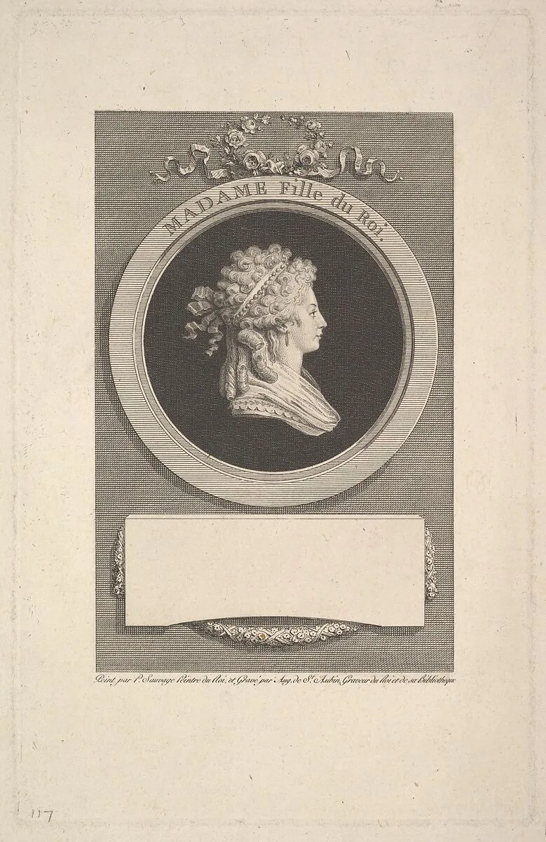 Portrait of Son Altesse Royale Madame, Duchesse d'Angoulême, Daughter of Louis XVI and Marie Antoinette — Augustin de Saint-Aubin|Piat Joseph Sauvage