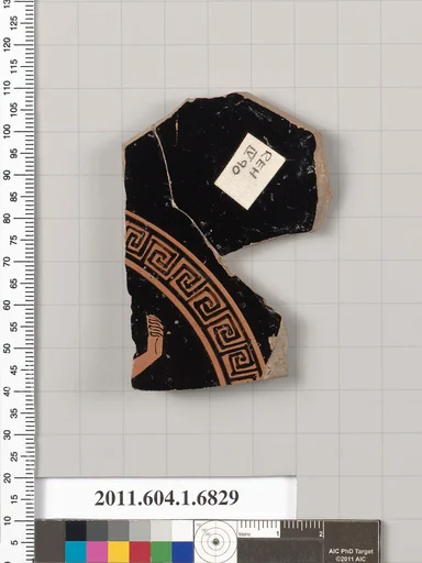 Terracotta fragment of a kylix (drinking cup)