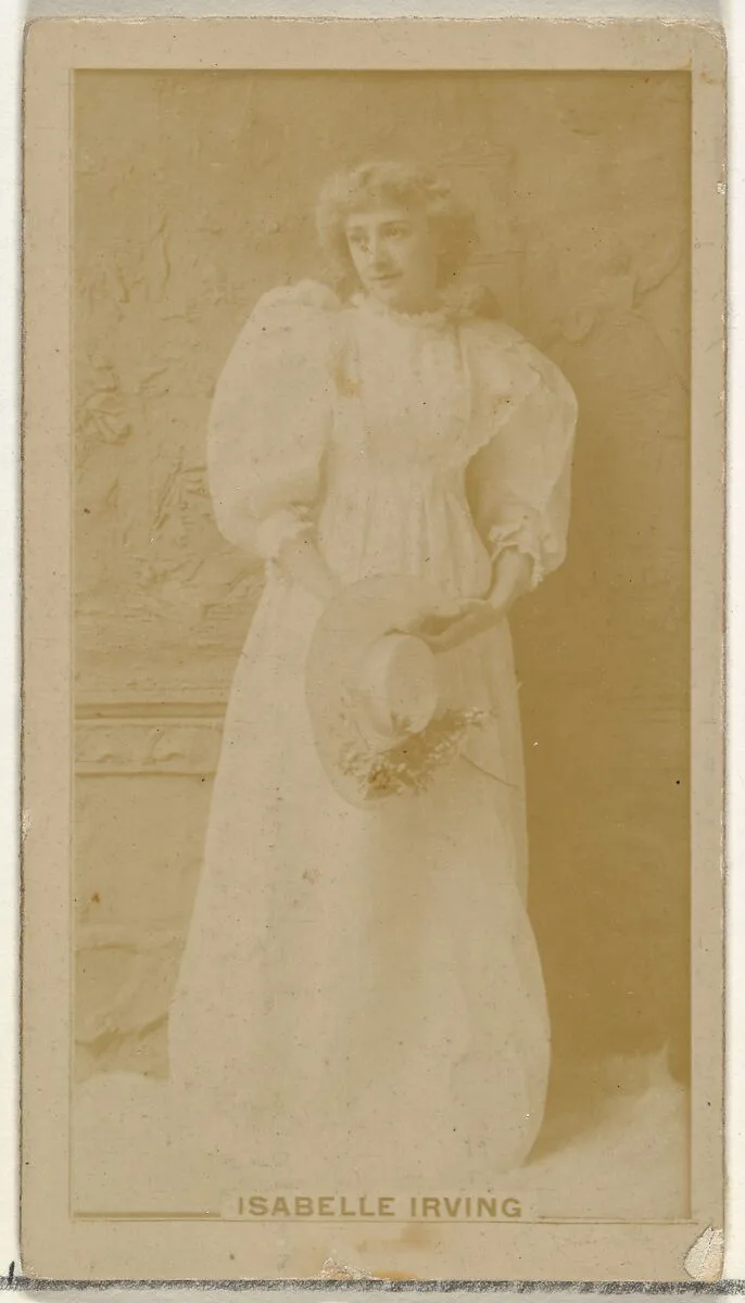 Isabelle Irving, from the Actors and Actresses series (N145-8) issued by Duke Sons & Co. to promote Duke Cigarettes — W. Duke, Sons & Co.|American Tobacco Company