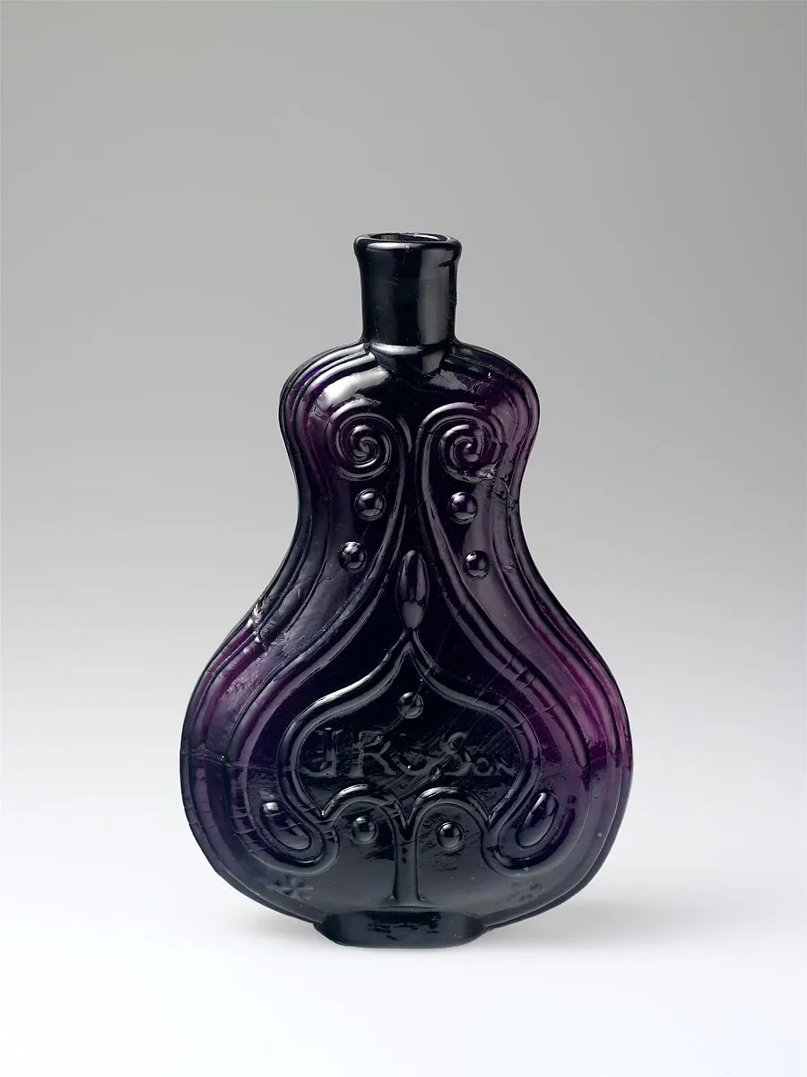 Figured flask — J. R. Robinson and Sons