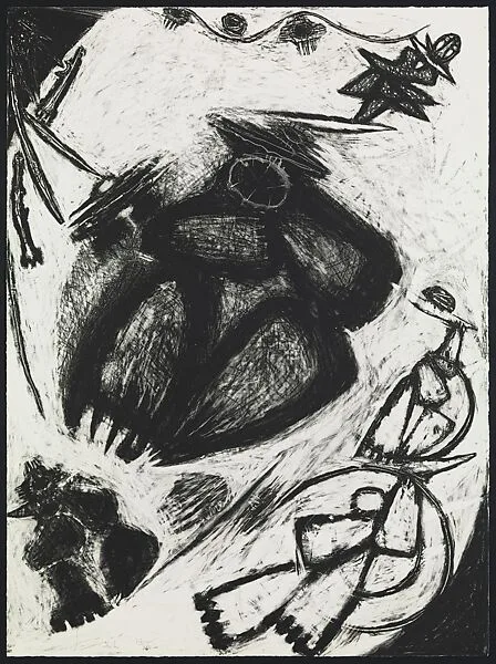 Untitled, Tam 1710A State II (14/20) — Frank Lobdell|Tamarind Lithography Workshop