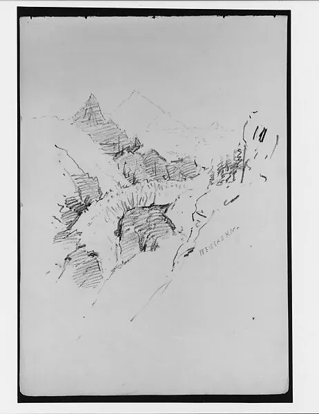 Weisshorn (from "Splendid Mountain Watercolours" Sketchbook) — John Singer Sargent