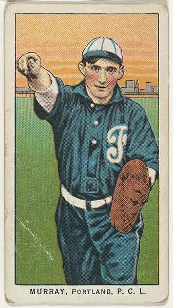 Murray, Portland, Pacific Coast League, from the "Obak Baseball Players" set (T212), issued by the American Tobacco Company to promote Obak Mouthpiece Cigarettes — American Tobacco Company