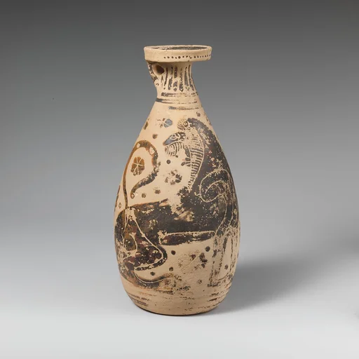 Terracotta alabastron (perfume vase)