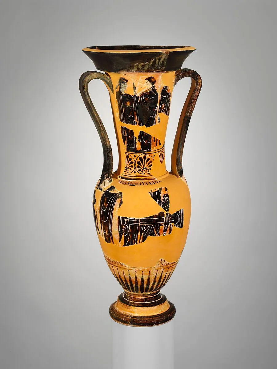 Terracotta loutrophoros (ceremonial vase for water) — Unknown