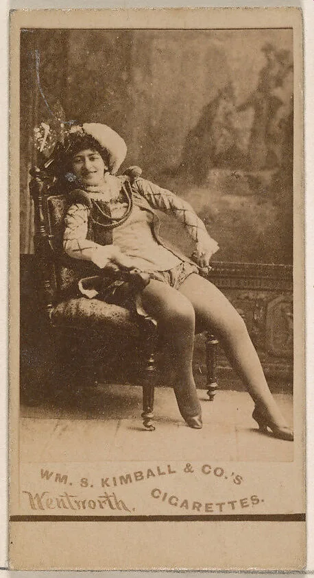 Miss Wentworth, from the Actresses series (N203) issued by Wm. S. Kimball & Co. — William S. Kimball & Company