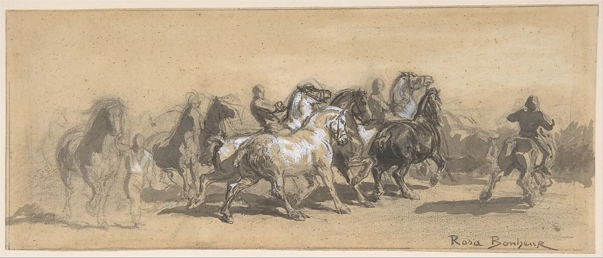 Study for "The Horse Fair" — Rosa Bonheur