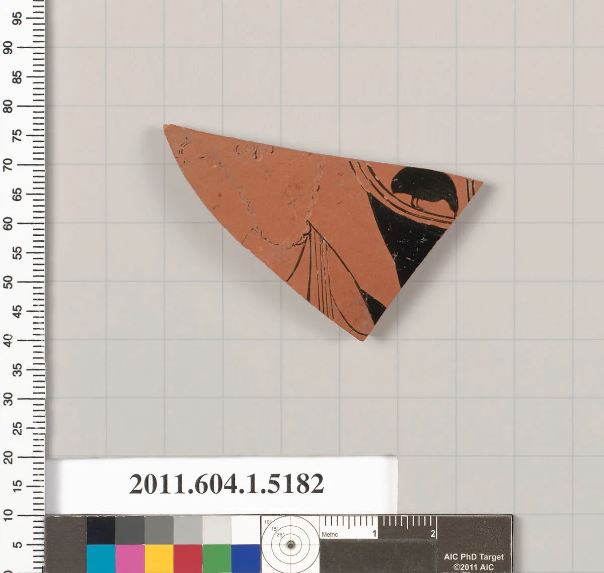 Terracotta fragment of a kylix (drinking cup) — Unknown