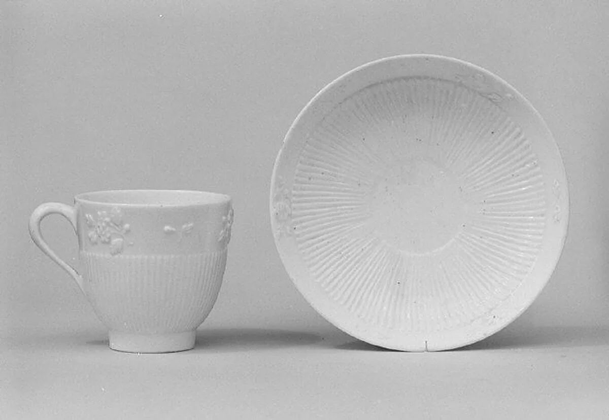 Cup and saucer — Mennecy