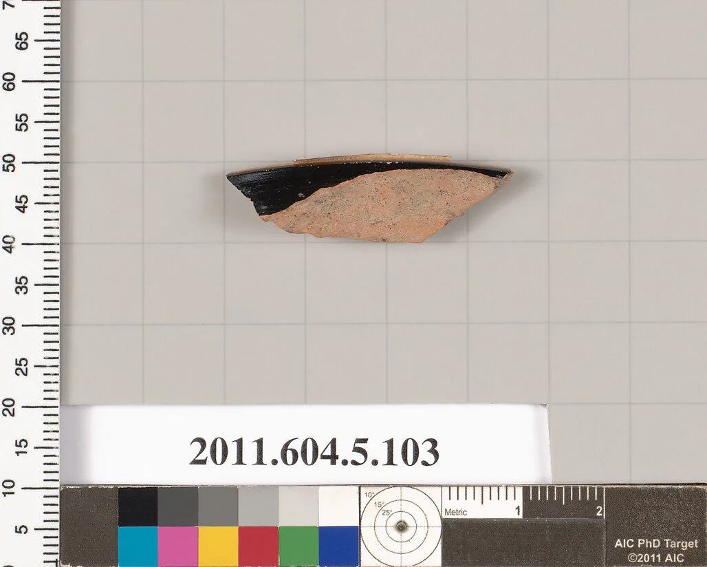 Terracotta fragment of a stemless kylix (drinking cup)? — Unknown