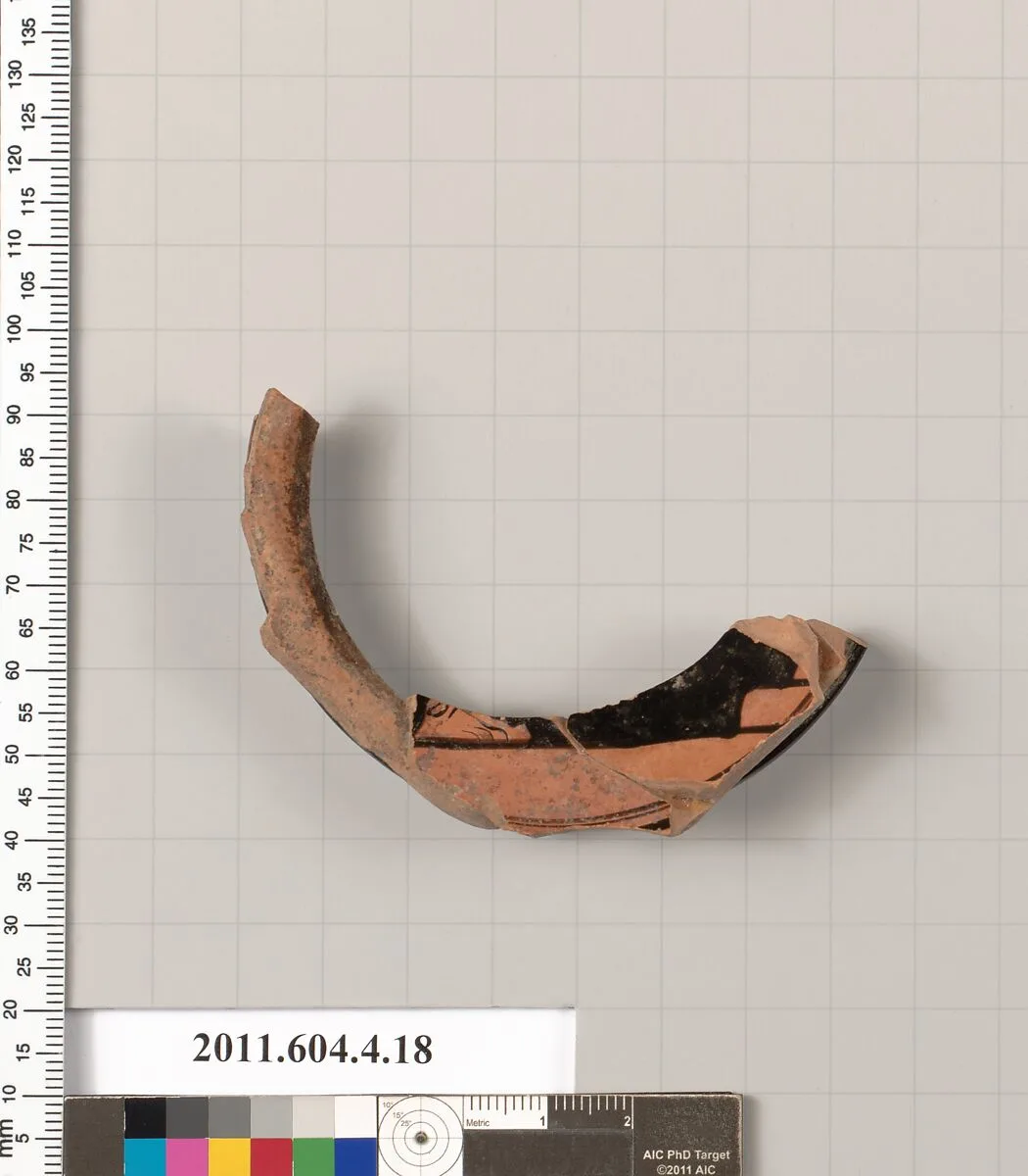 Terracotta fragment of a stemless kylix (drinking cup) — Unknown