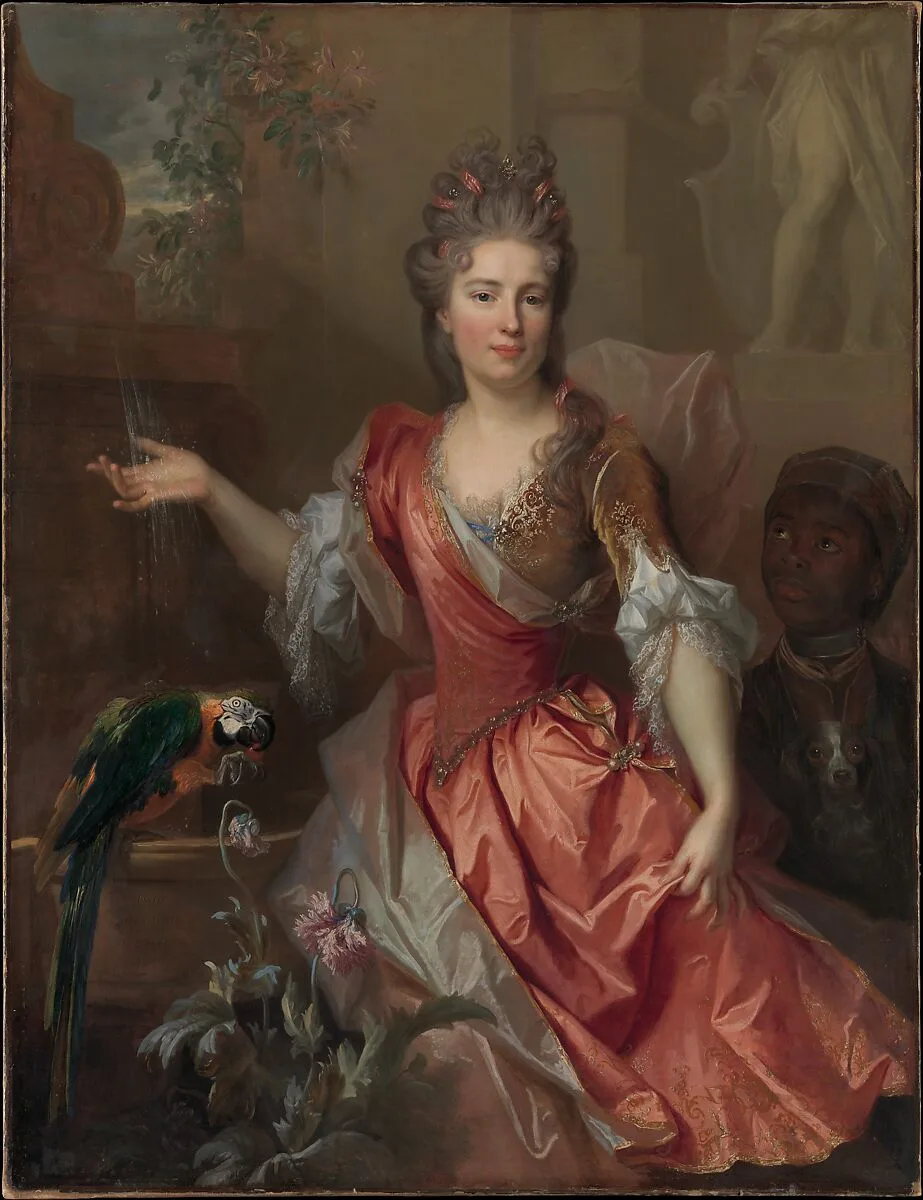 Portrait of a Woman and an Enslaved Servant — Nicolas de Largillierre (or Largillière)