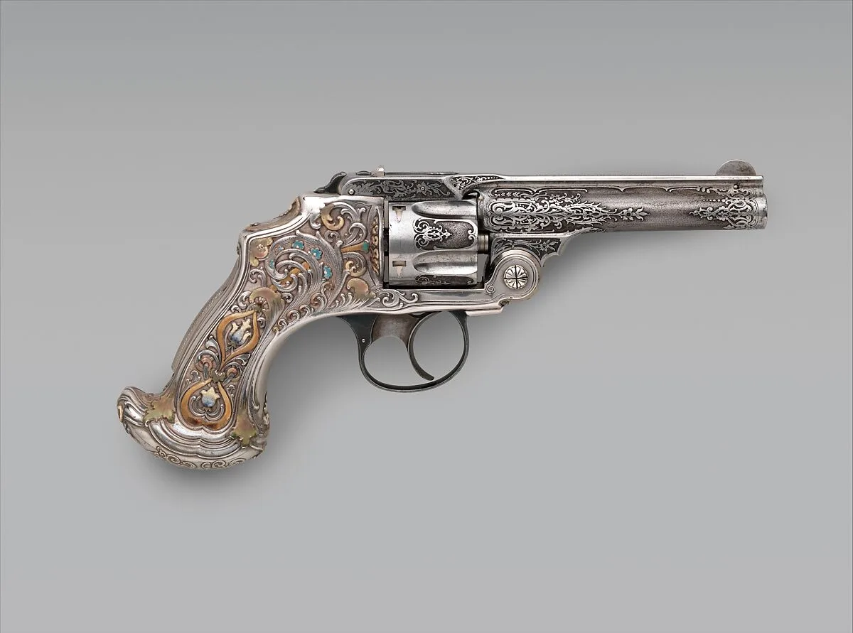 Smith and Wesson .38 Caliber Safety Third Model Double-Action Revolver, serial no. 83097, with Case — Smith & Wesson|Tiffany & Co.