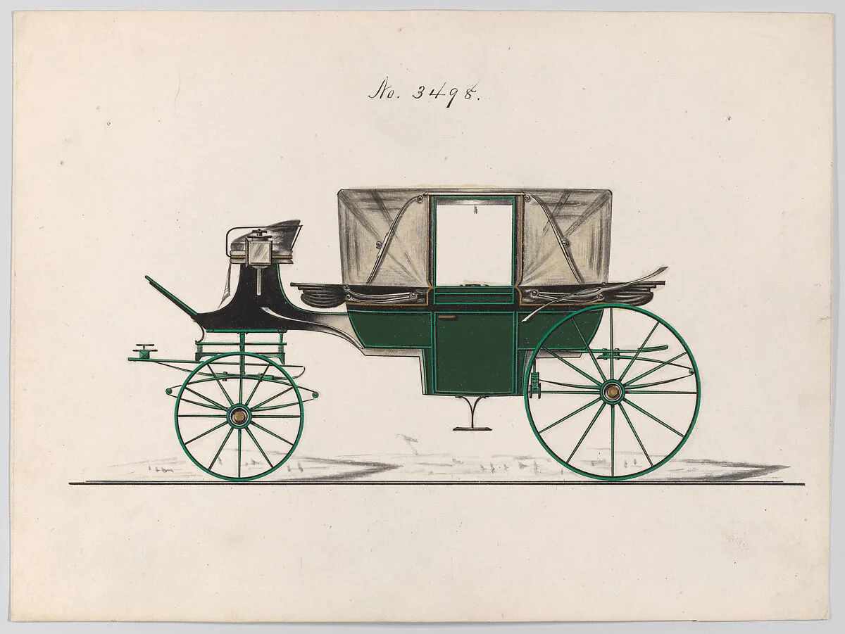 Design for Landau, No. 3498 — Brewster & Co.