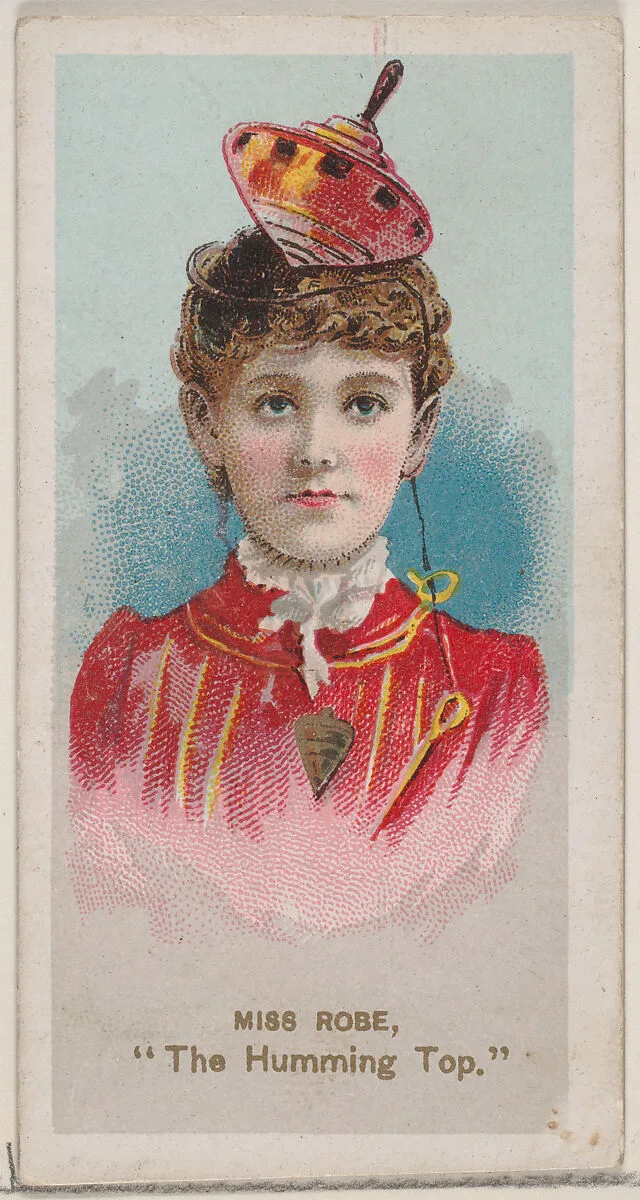 Miss Robe as "The Humming Top," from the series Fancy Dress Ball Costumes (N73) for Duke brand cigarettes — W. Duke, Sons & Co.|Knapp & Company