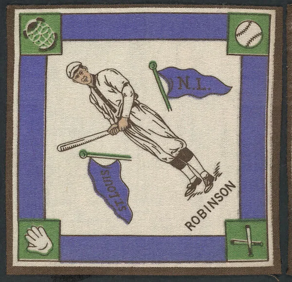 Hank Robinson, St. Louis, National League from Baseball Players Felt Blanket series (B18) — Unknown