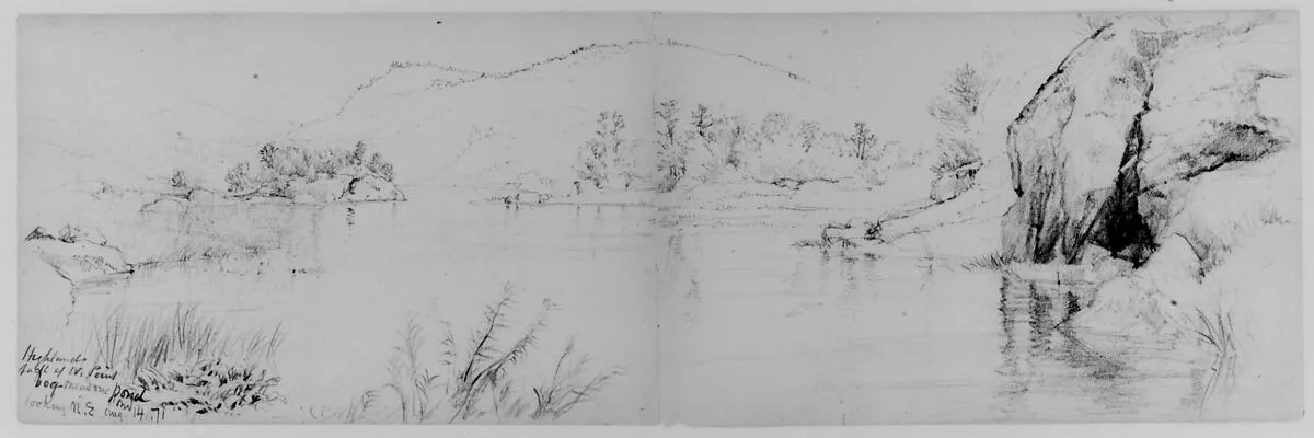 Bog Meadow, West Point, 1871 (from Sketchbook) — Daniel Huntington