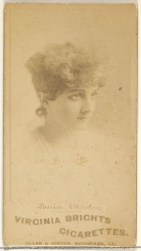 Louise Chester, from the Actors and Actresses series (N45, Type 1) for Virginia Brights Cigarettes