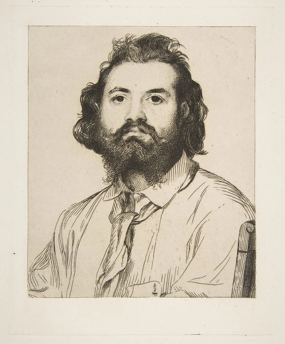 Portrait of Zacharie Astruc — Félix Bracquemond|Zacharie Astruc