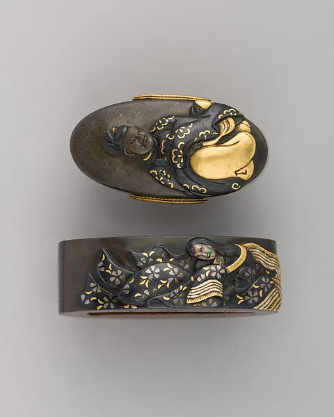 Sword-Hilt Collar and Pommel (Fuchigashira) — Unknown