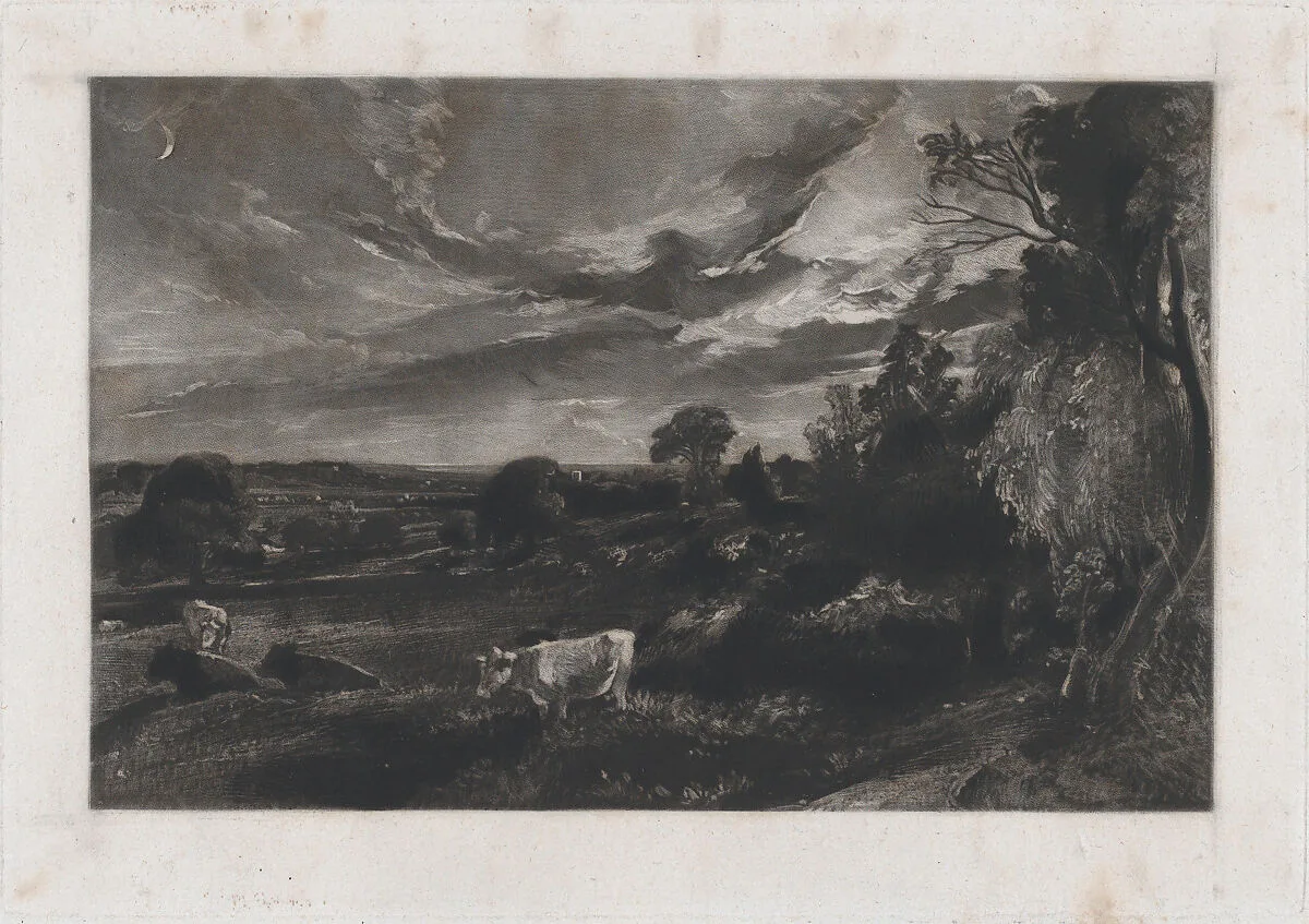Summer Evening — David Lucas|John Constable