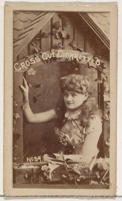 Card Number 89, Fuller, from the Actors and Actresses series (N145-1) issued by Duke Sons & Co. to promote Cross Cut Cigarettes — W. Duke, Sons & Co.