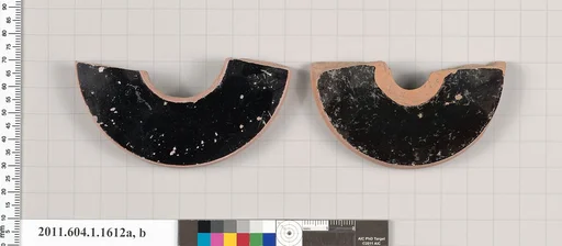 Terracotta fragments of kylikes (drinking cups)