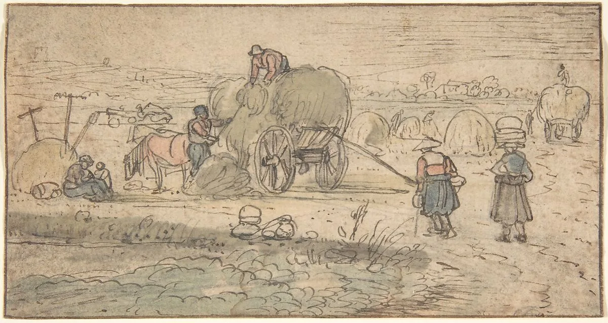 Peasants Loading Hay — Hendrick Avercamp