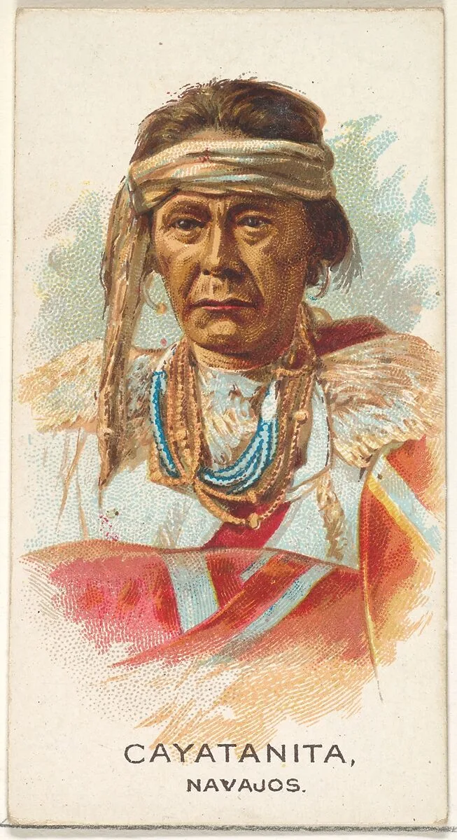 Cayatanita, Navajos, from the American Indian Chiefs series (N2) for Allen & Ginter Cigarettes Brands — Allen & Ginter