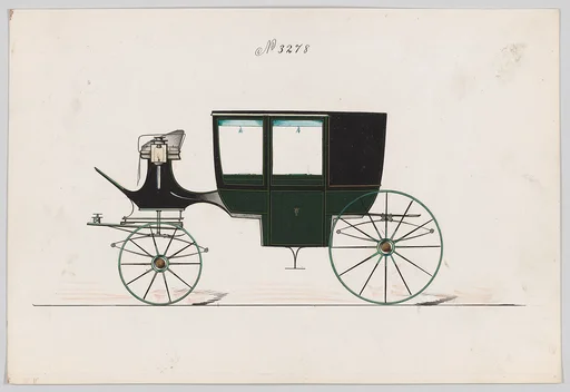 Design for Glass Panel Coach, no. 3278