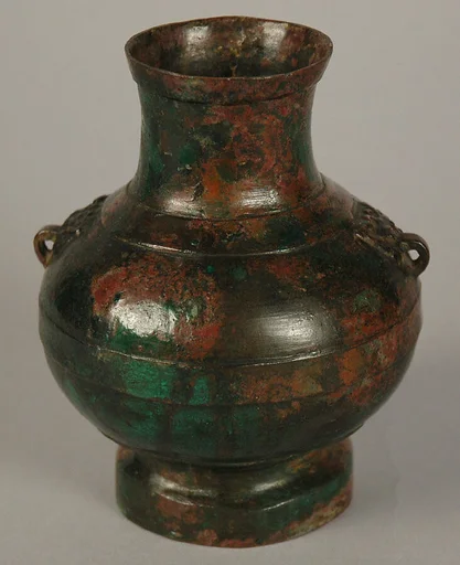 清 仿古青銅壶|Wine container (Hu) in the style of the Han dynasty