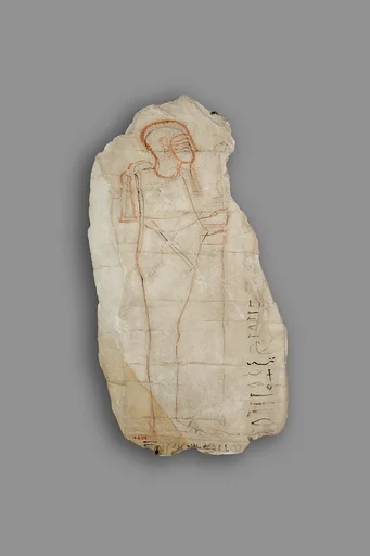 Figured Ostracon with an Artist's Sketch