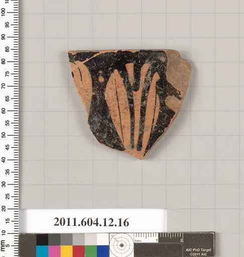 Terracotta rim fragment of a skyphos (deep drinking cup)