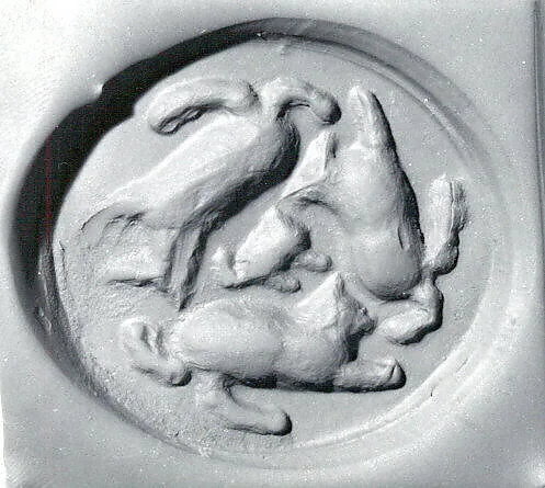 Drilled oval hemispheroid seal — Unknown