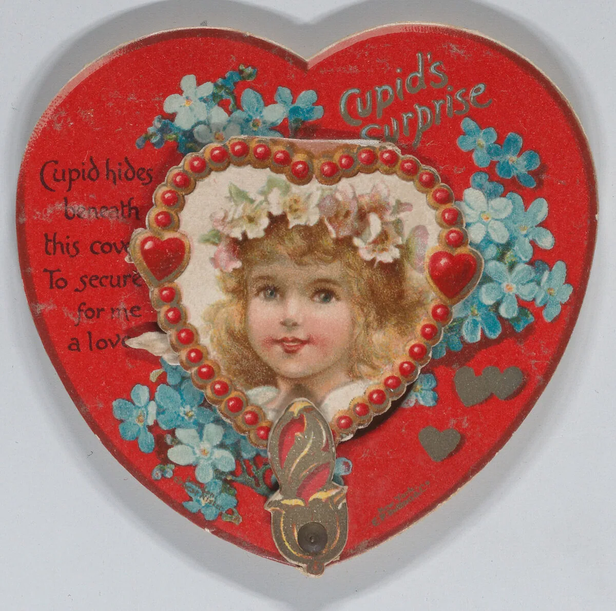 Valentine - Mechanical - Heart opens to reveal Cupid — Anonymous, British or American, 19th century|Ernest Nister