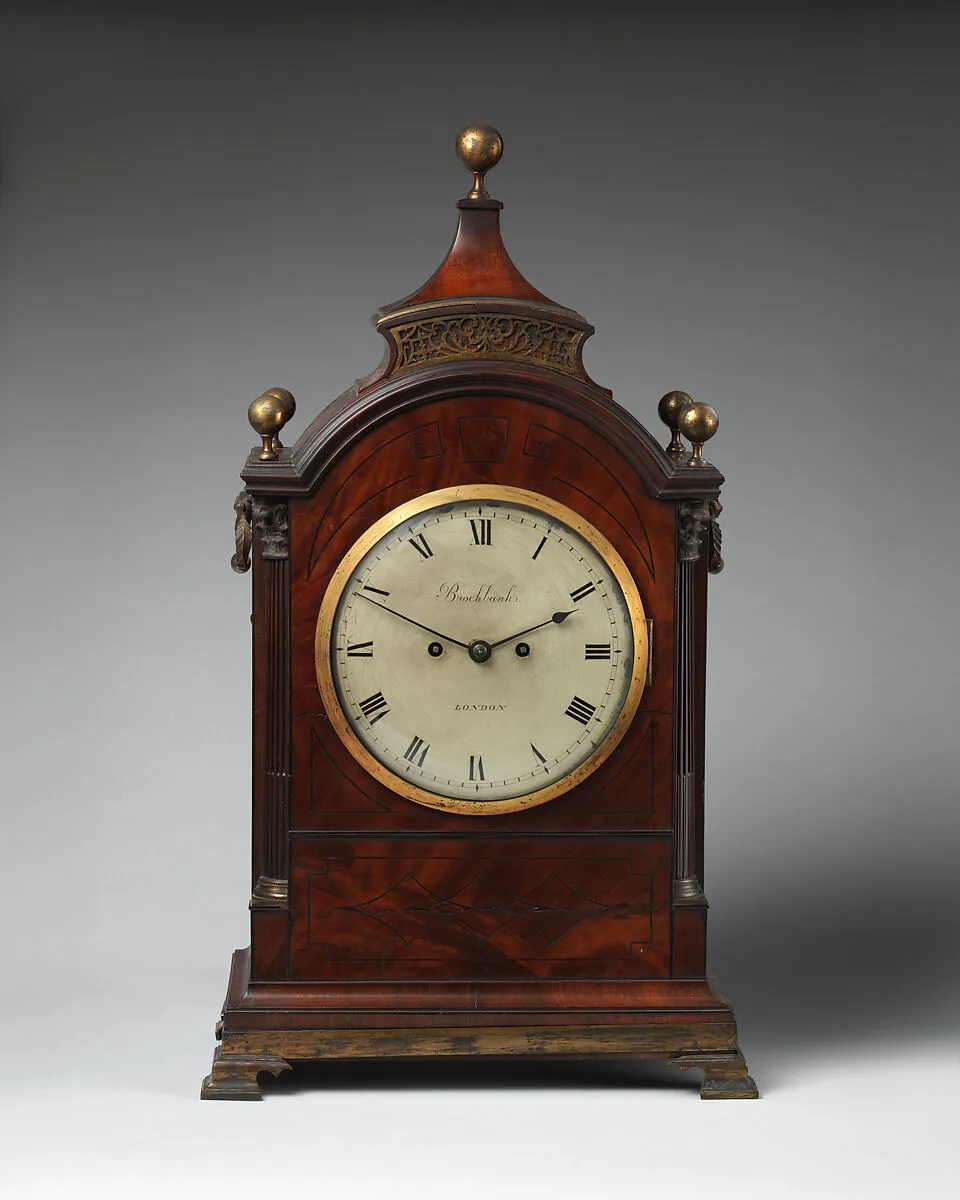 Mantel clock — Firm of John and Myles Brockbanks