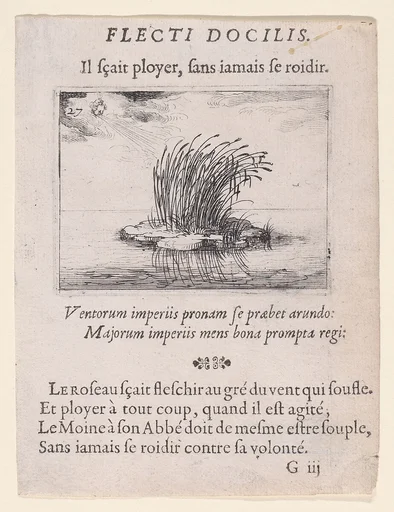 Les Roseaux et Le Vent (The Reed and The Wind), from Lux Claustri ou La Lumière du Cloitre (The Light of the Cloisters), plate 27
