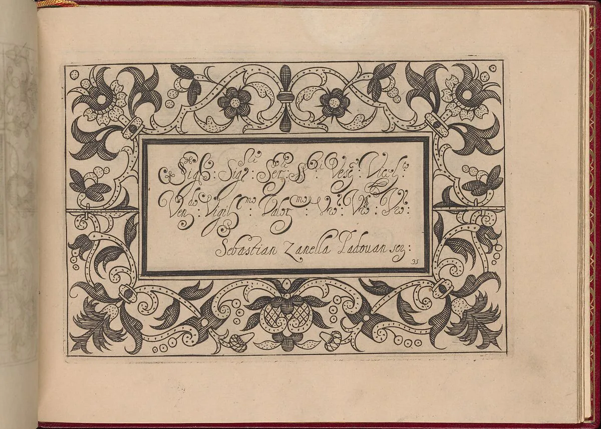 Ghirlanda: Di sei vaghi fiori scielti da piu famosi Giardini d'Italia, page 43 (recto) — Pietro Paulo Tozzi|Libraria del Giesu