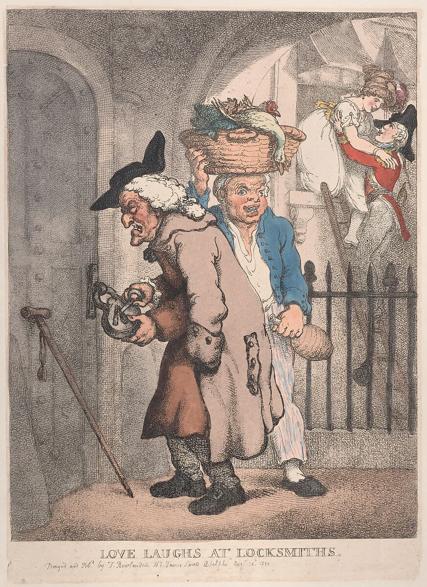 Love Laughs at Locksmiths — Thomas Rowlandson