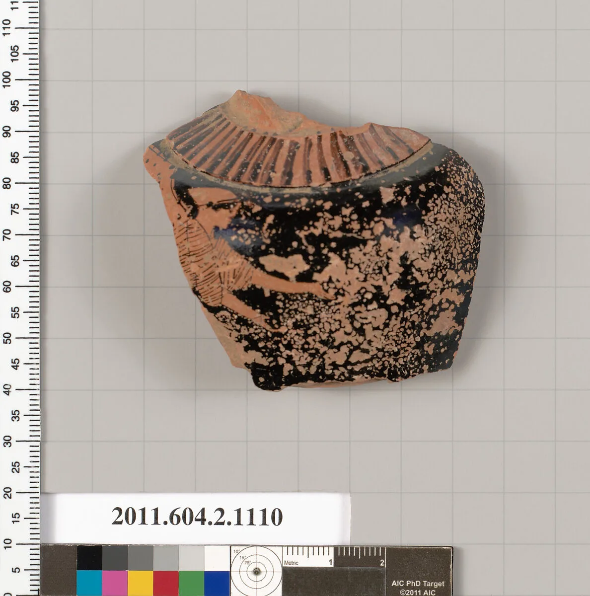 Terracotta fragment of a squat lekythos (oil flask)? — Unknown