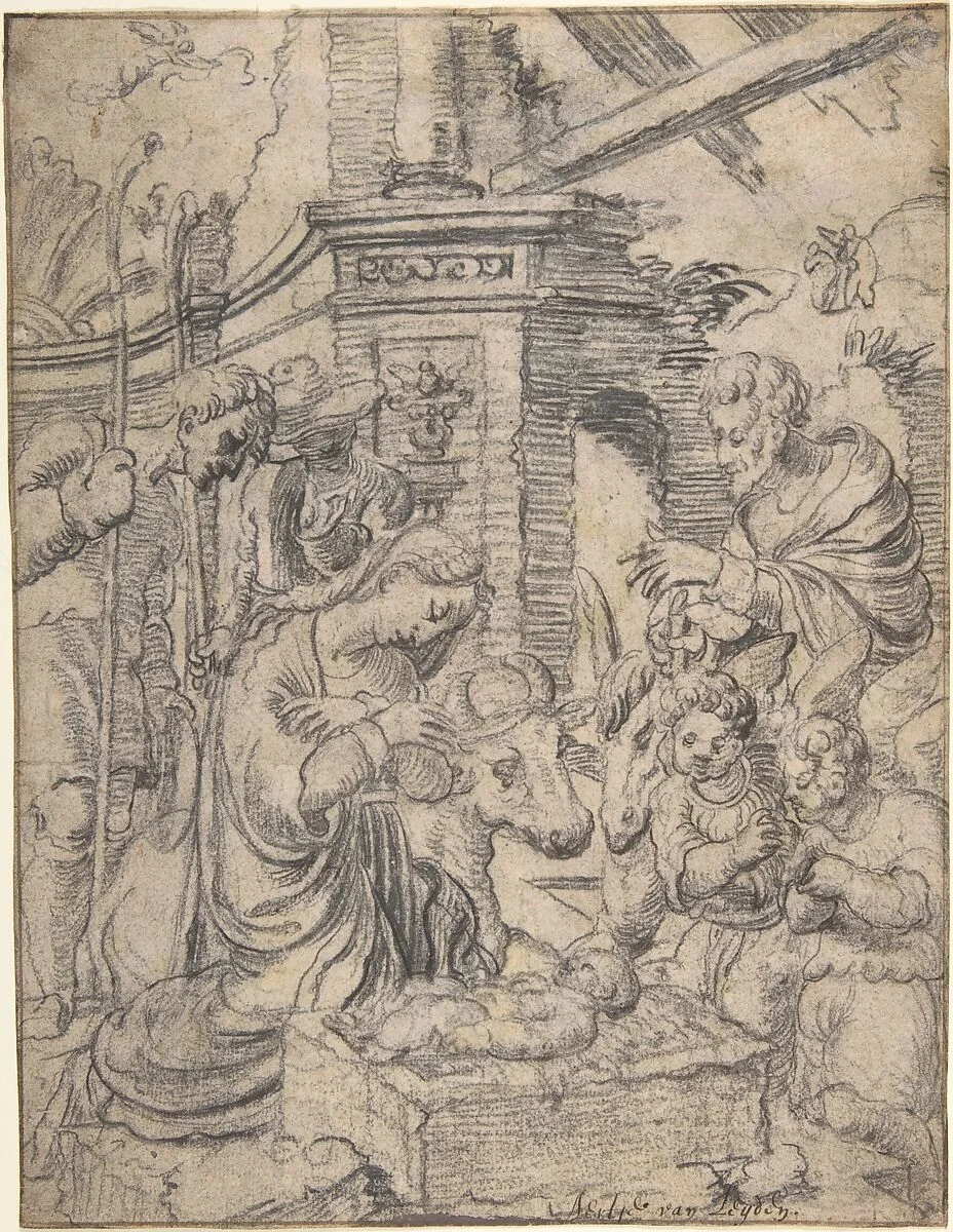 The Adoration of the Shepherds — Aertgen Claesz. van Leyden