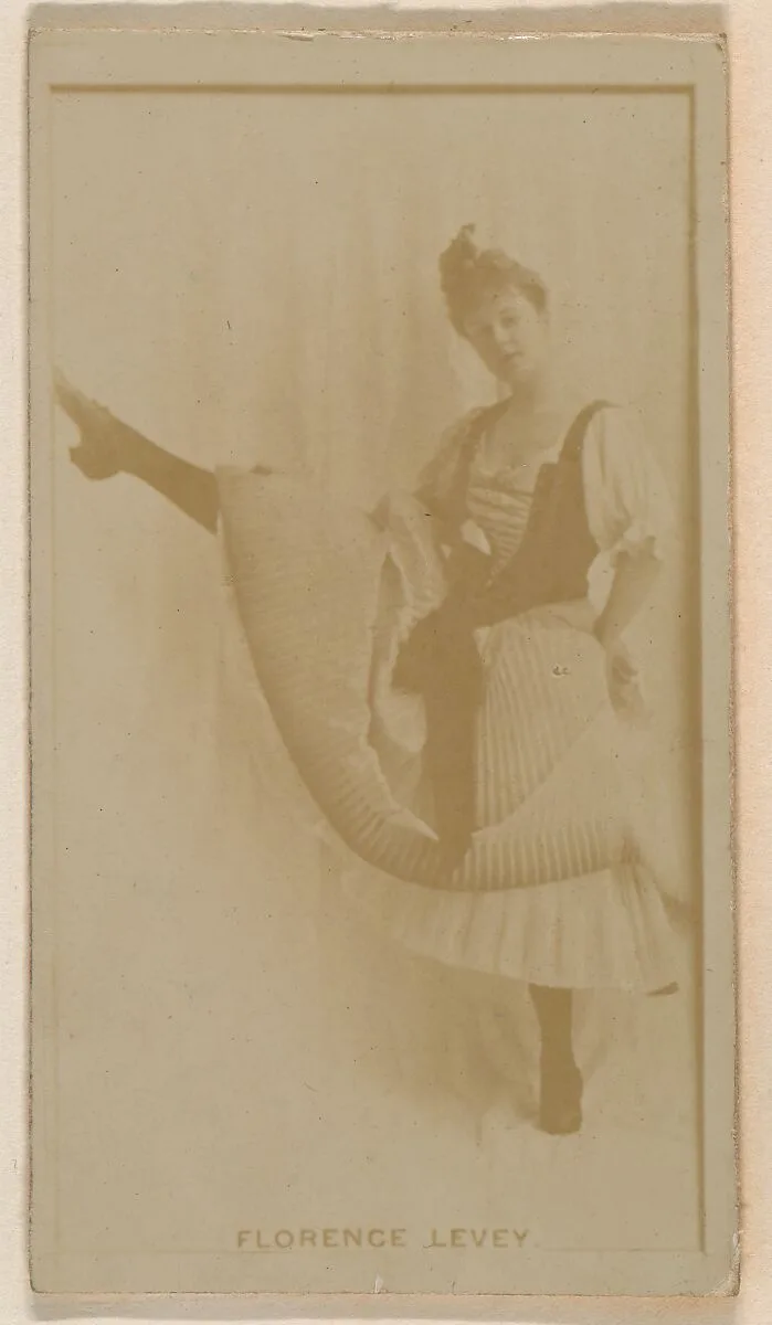 Florence Levey, from the Actresses series (N245) issued by Kinney Brothers to promote Sweet Caporal Cigarettes — Kinney Brothers Tobacco Company
