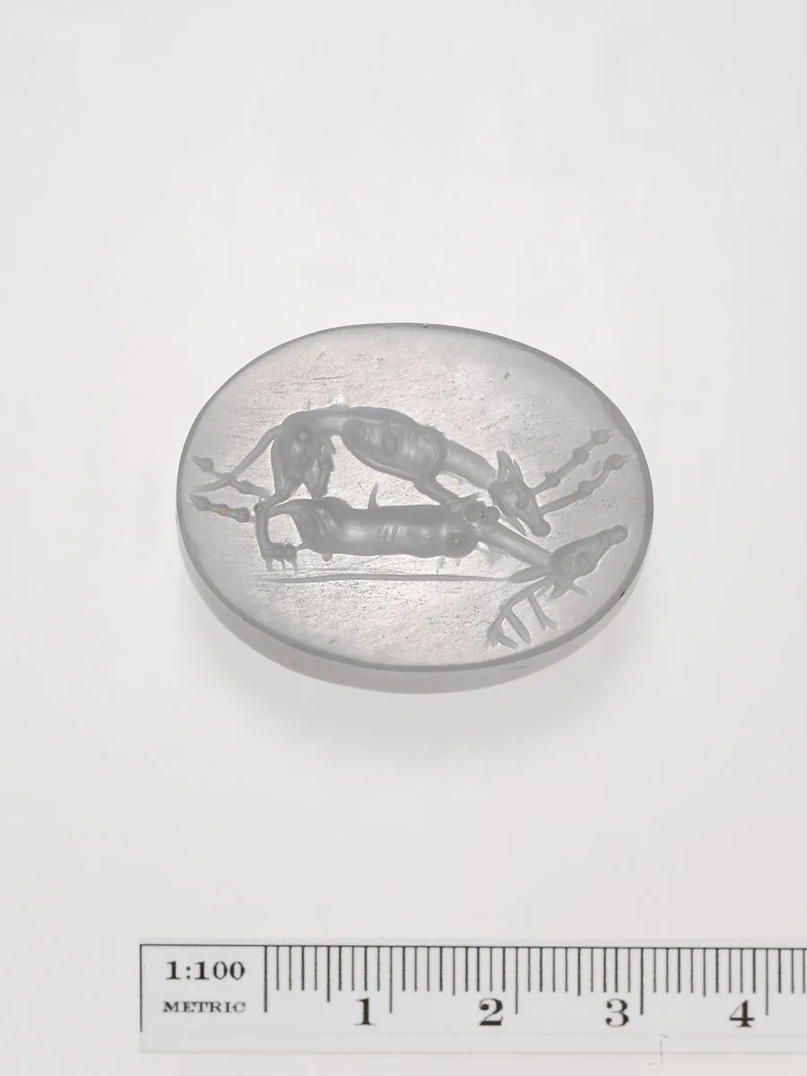 Chalcedony scaraboid seal — Unknown
