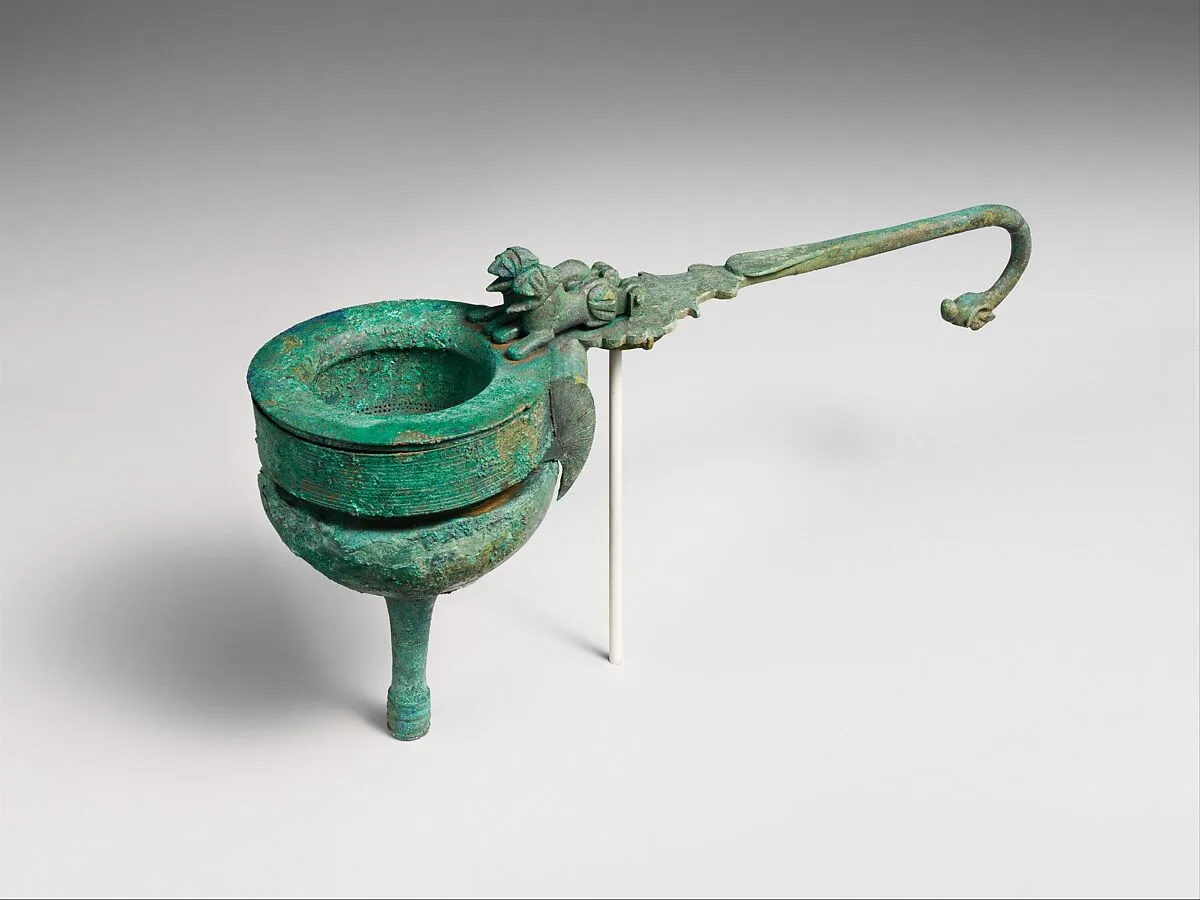 Bronze funnel-strainer — Unknown