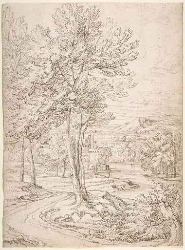 Classical Landscape with a Building and a River