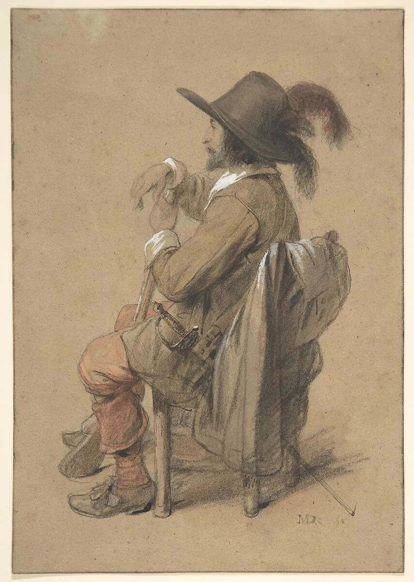 Seated Cavalier — Jean-Baptiste Madou